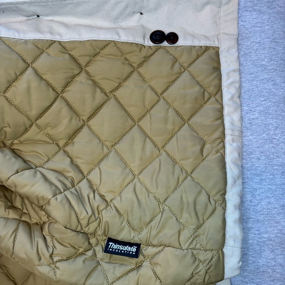 LL Bean Women’s Barn Coat Insulated Field Jacket Thinsulate Tan XL Reg Country - Picture 12 of 15